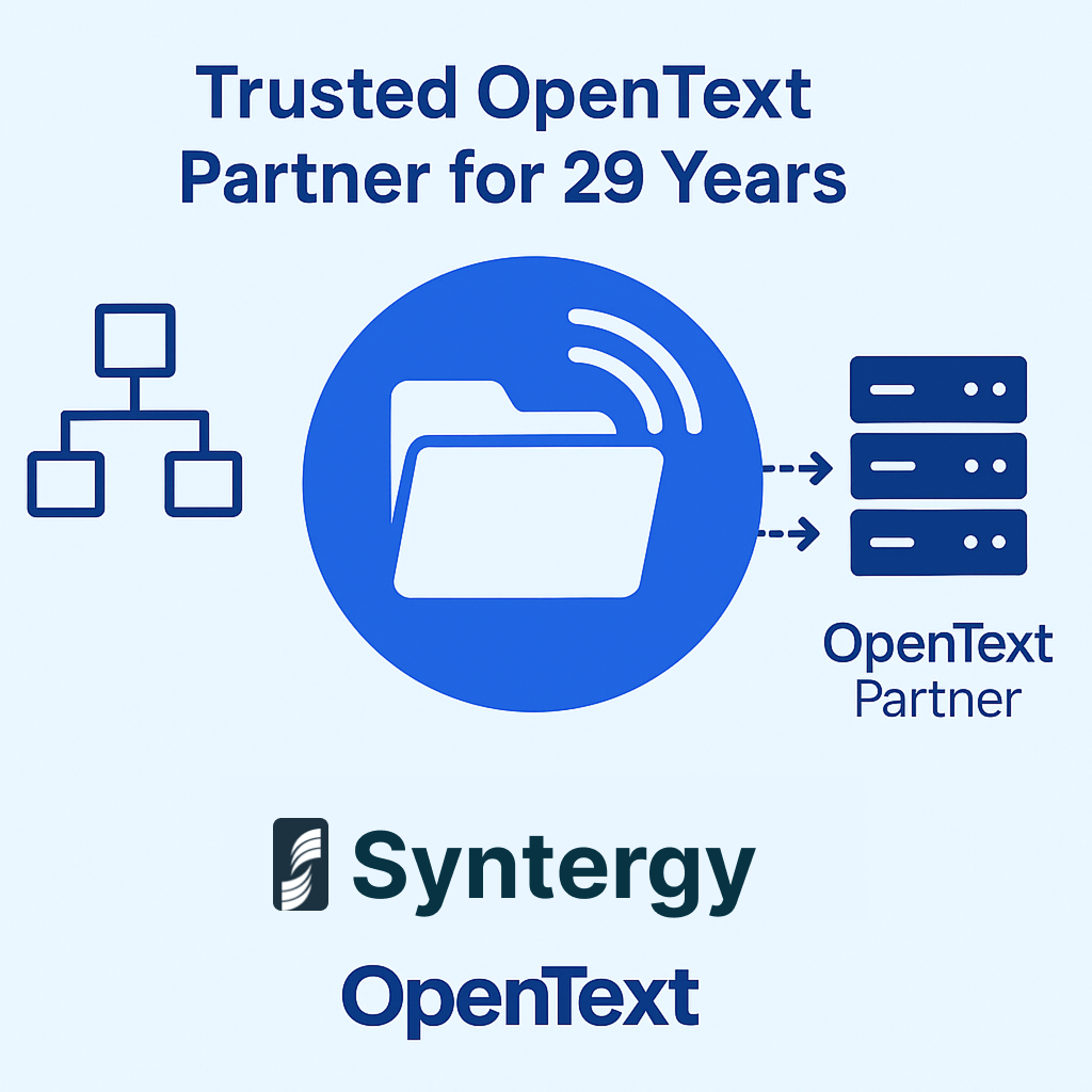 Syntergy is a Trusted opentext partner for 29 years